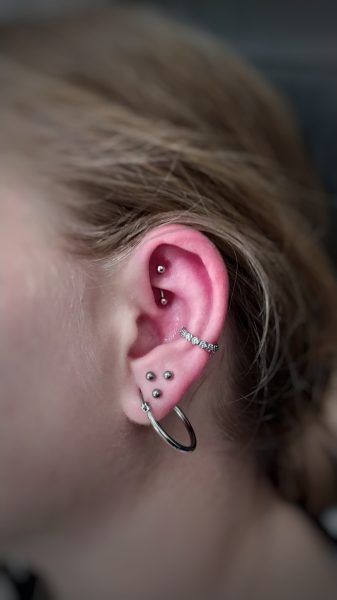 lobe a rook piercing